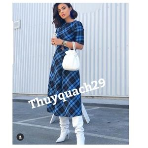 Zara plaid print dress (2047)